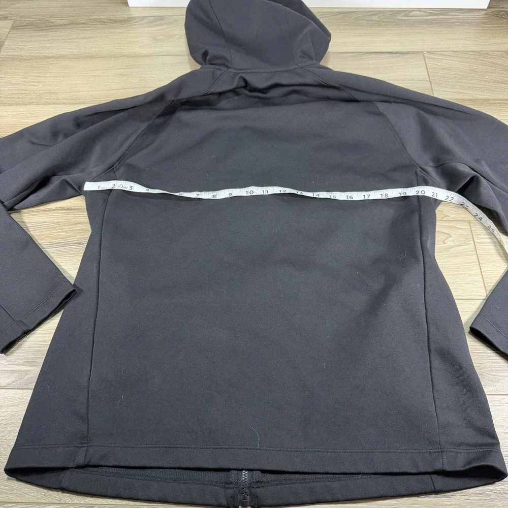 The North Face Mens Canyon Flat Fleece Hooded Jacket Full Zip Black XL
